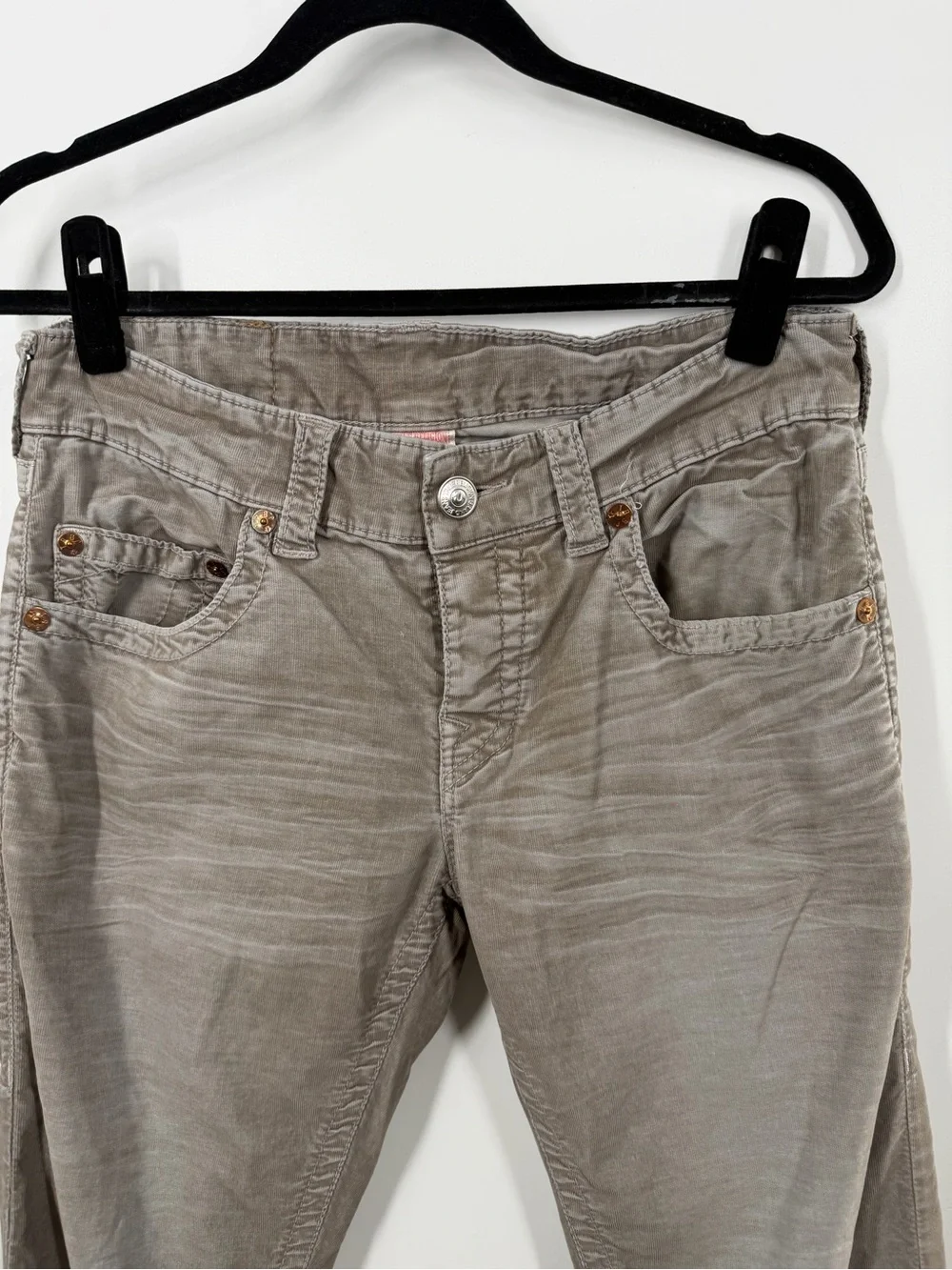 True Religion Geno Gray Corduroy Slim Pants